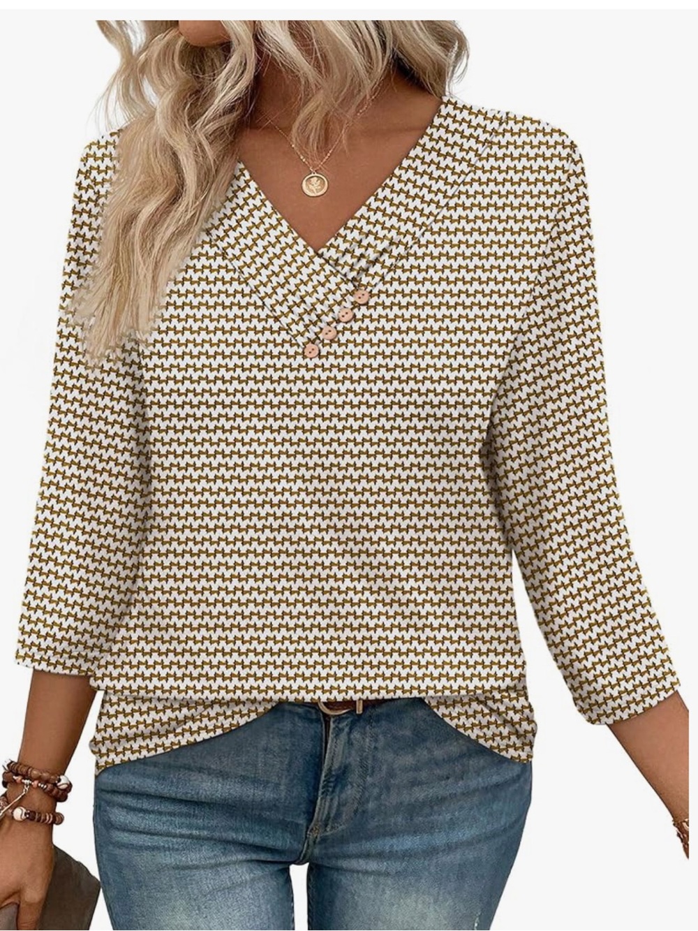 Sampeel V Neck Blouse